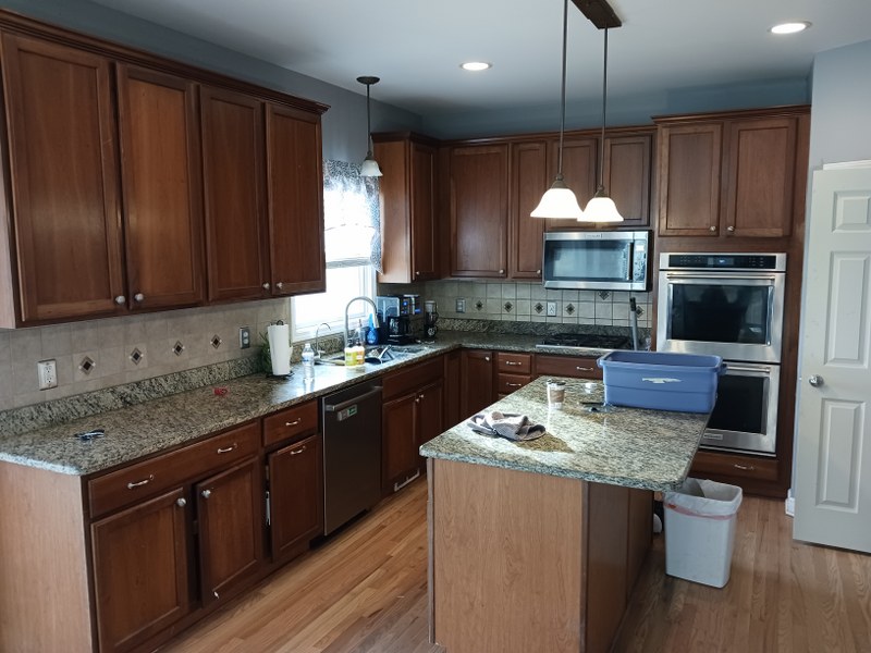 kitchen before paint