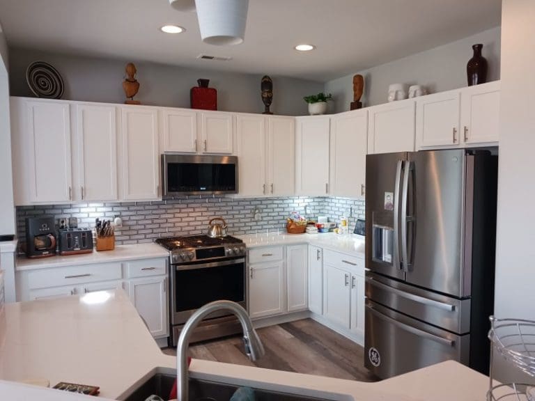 Kitchen cabinets after