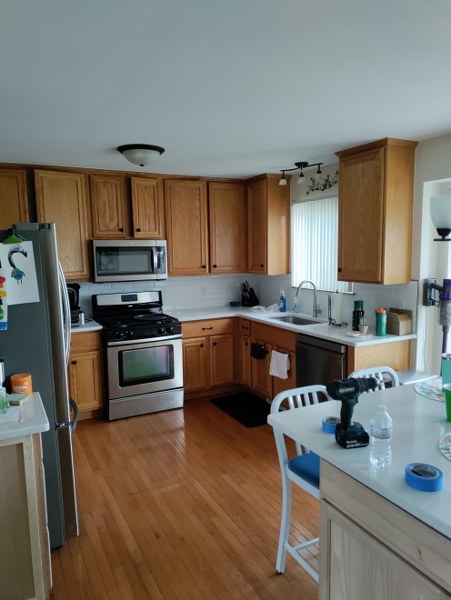 kitchen before paint