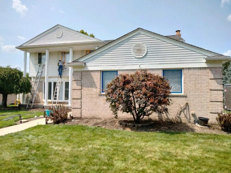 Exterior before paint